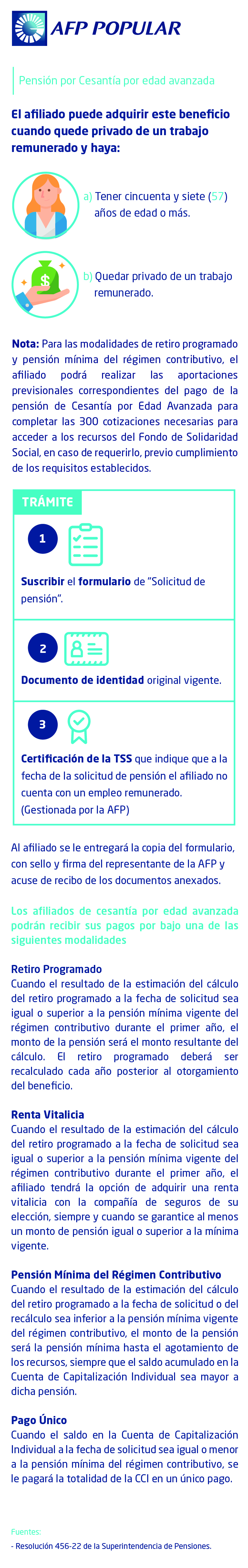 Pensión por Cesantía por Edad Avanzada